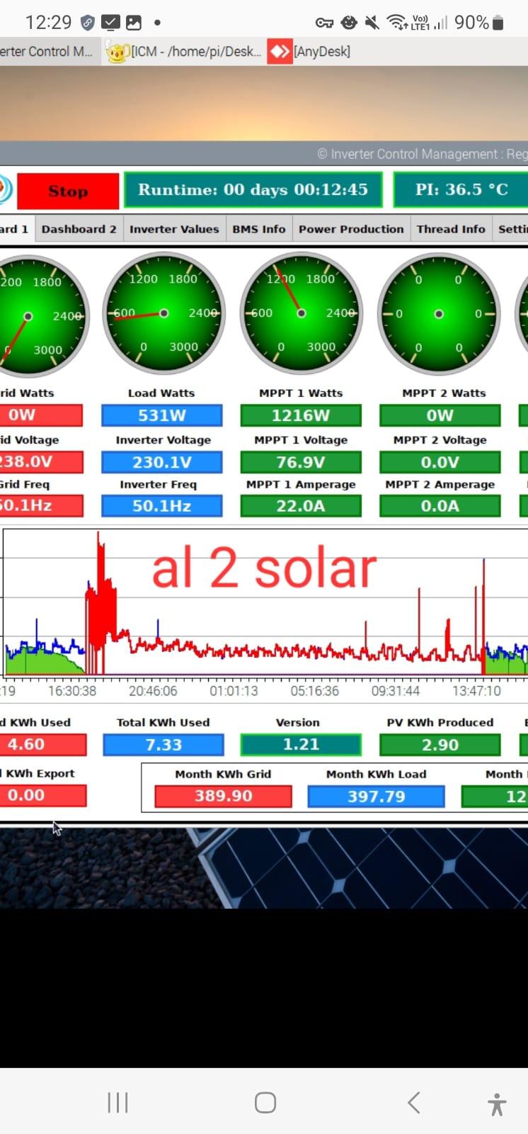 Connecting 300W and 650W solar panels together on a expert 5kva